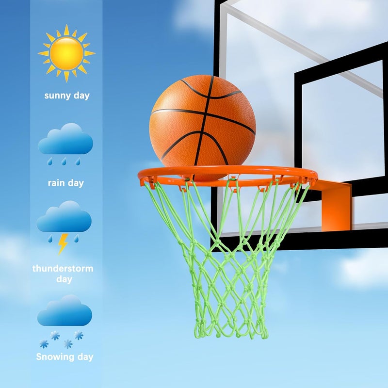 Mr Warm Basketball Net Outdoor, 2025 Upgrade All Weather Anti Whip Basketball Net Replacement -12 Loops - Image 5